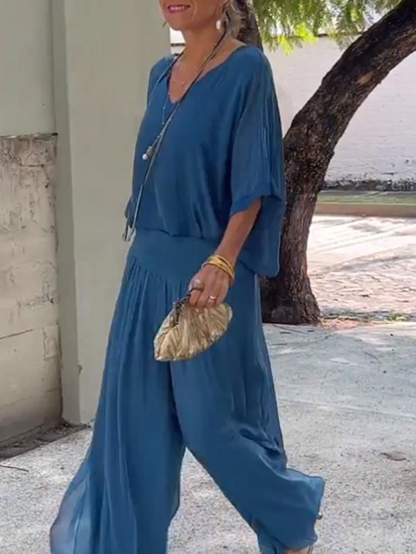 Edith V-Neck Maxi Dress