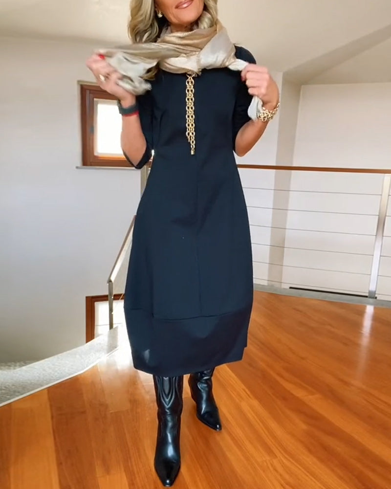 Women's Dress | Midi Round Neck