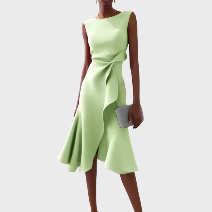 Women's Dress | Sleeveless Ruffle Hem