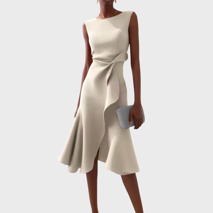 Women's Dress | Sleeveless Ruffle Hem