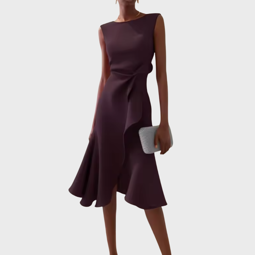 Women's Dress | Sleeveless Ruffle Hem