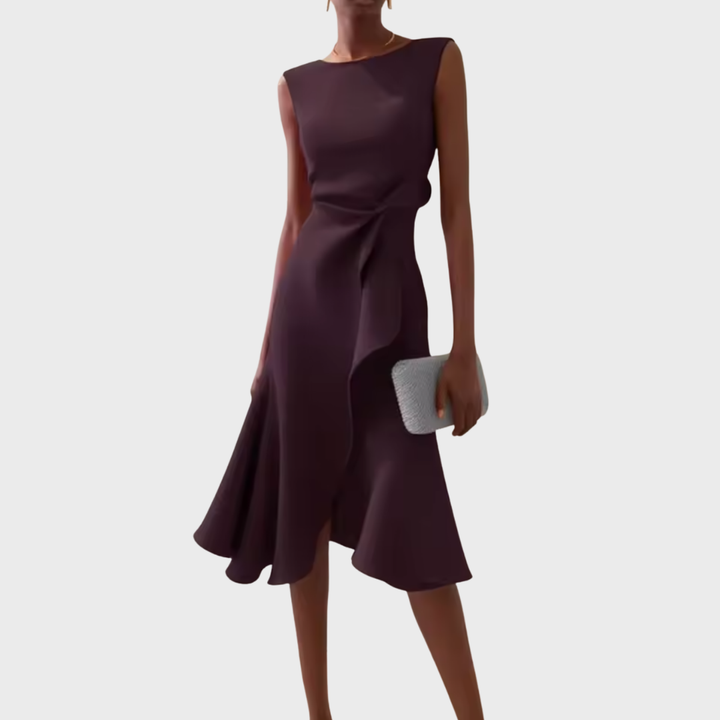 Women's Dress | Sleeveless Ruffle Hem