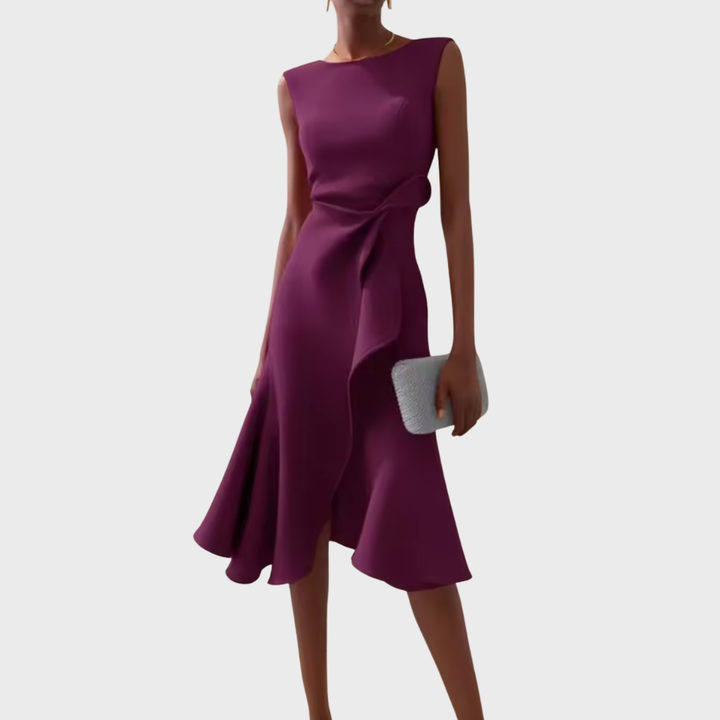 Women's Dress | Sleeveless Ruffle Hem