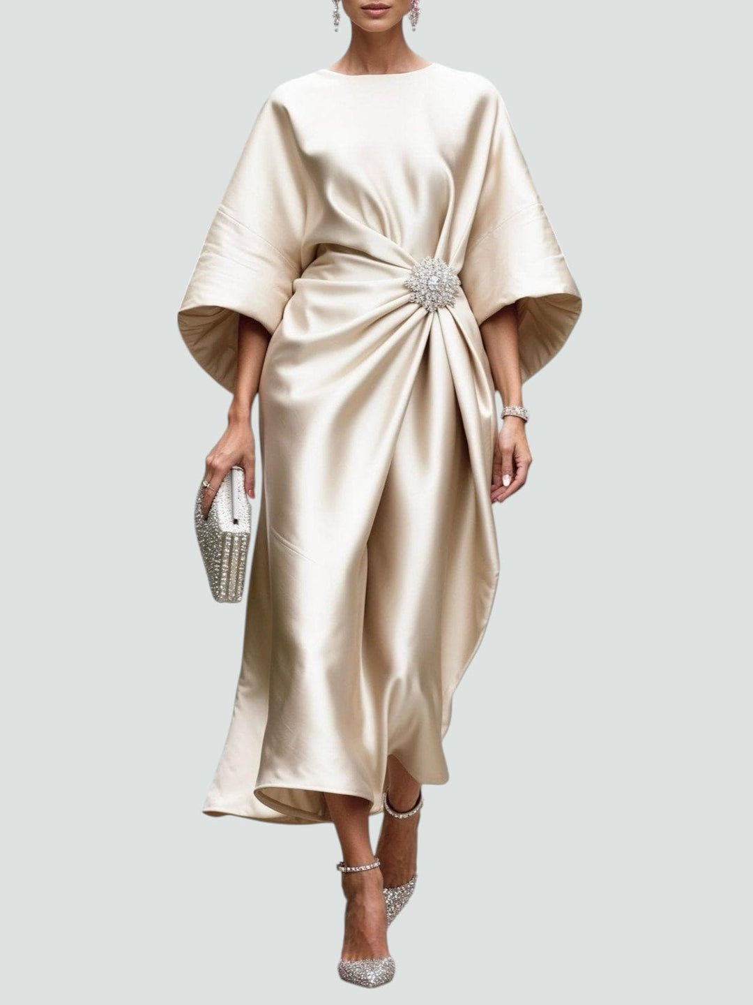 Women’s Dress | Draped Waist Formal