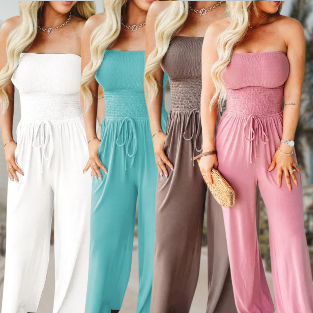 Women's Jumpsuit | Tube Top Wide Leg