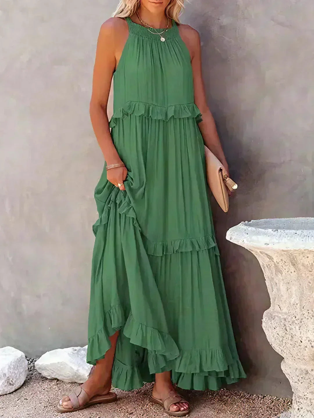 Women's Dress | Layered Tier Design Maxi