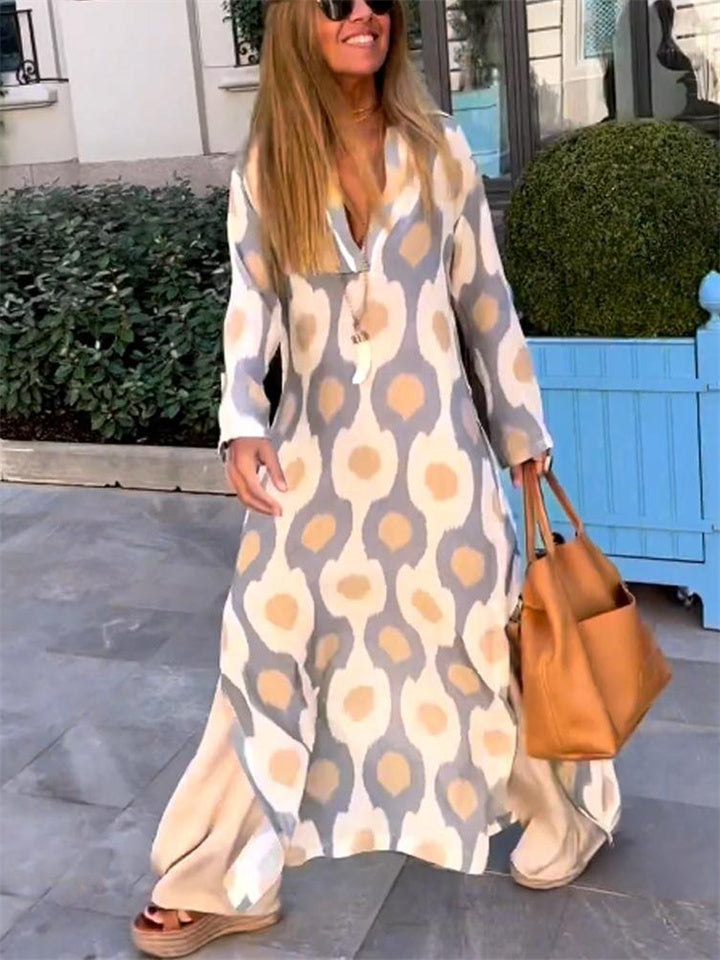 Edith V-Neck Maxi Dress