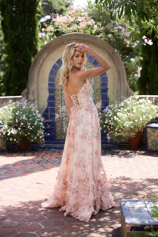 Women's Dress | Ruffle Hem Spaghetti Strap Maxi