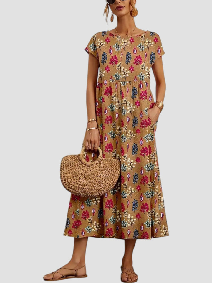 Women's Dress | Midi Geometric Print