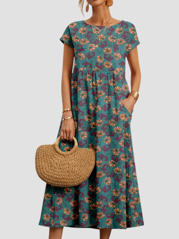 Women's Dress | Midi Geometric Print
