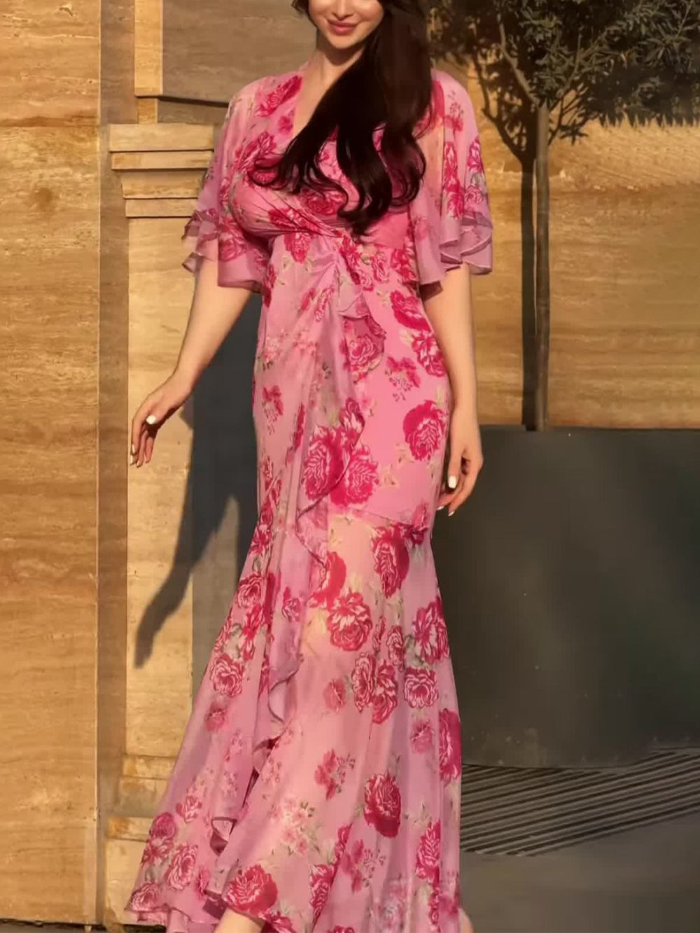 Women’s Dress | Retro Wrap-Style Silhouette