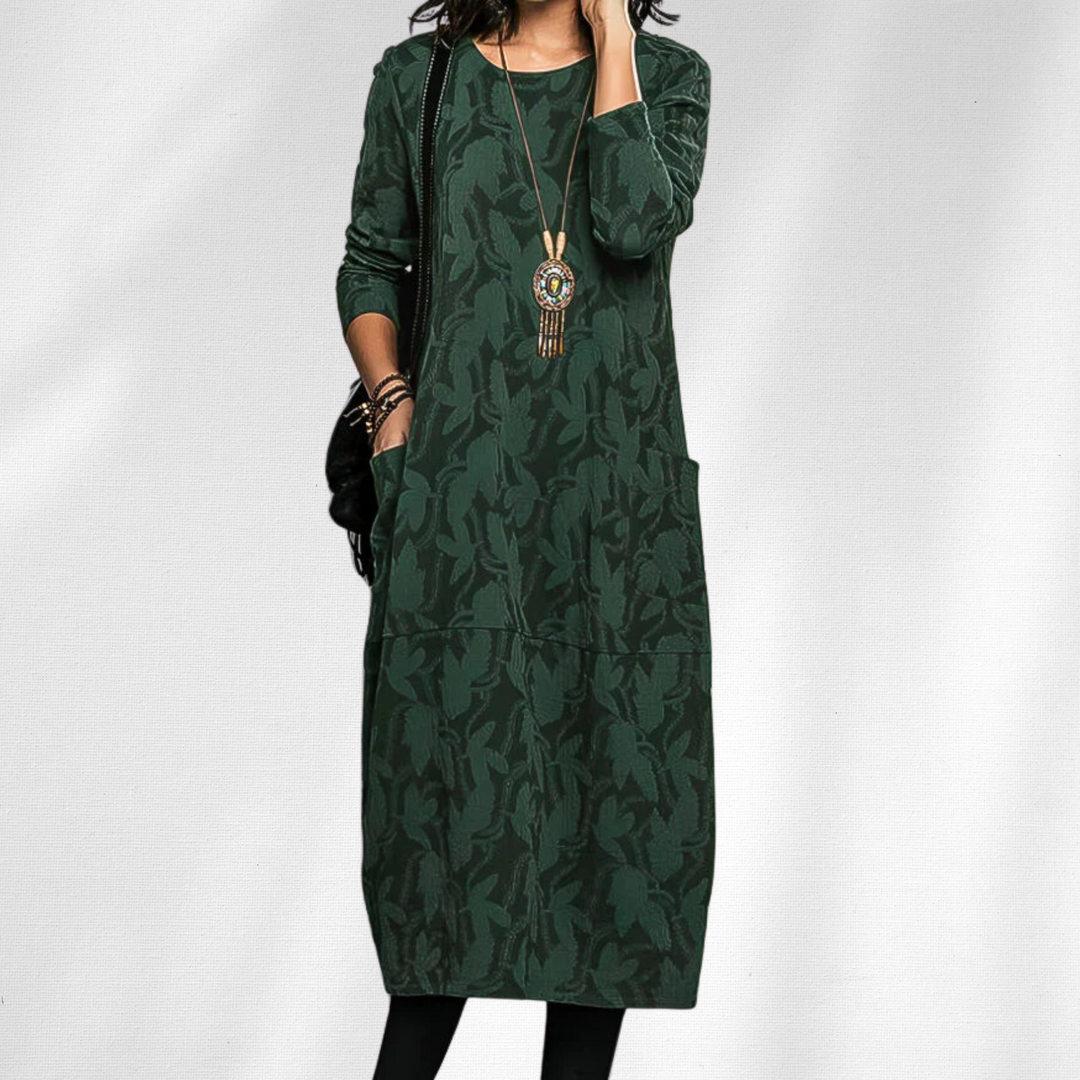 Women’s Winter Dress | Long Sleeve Printed