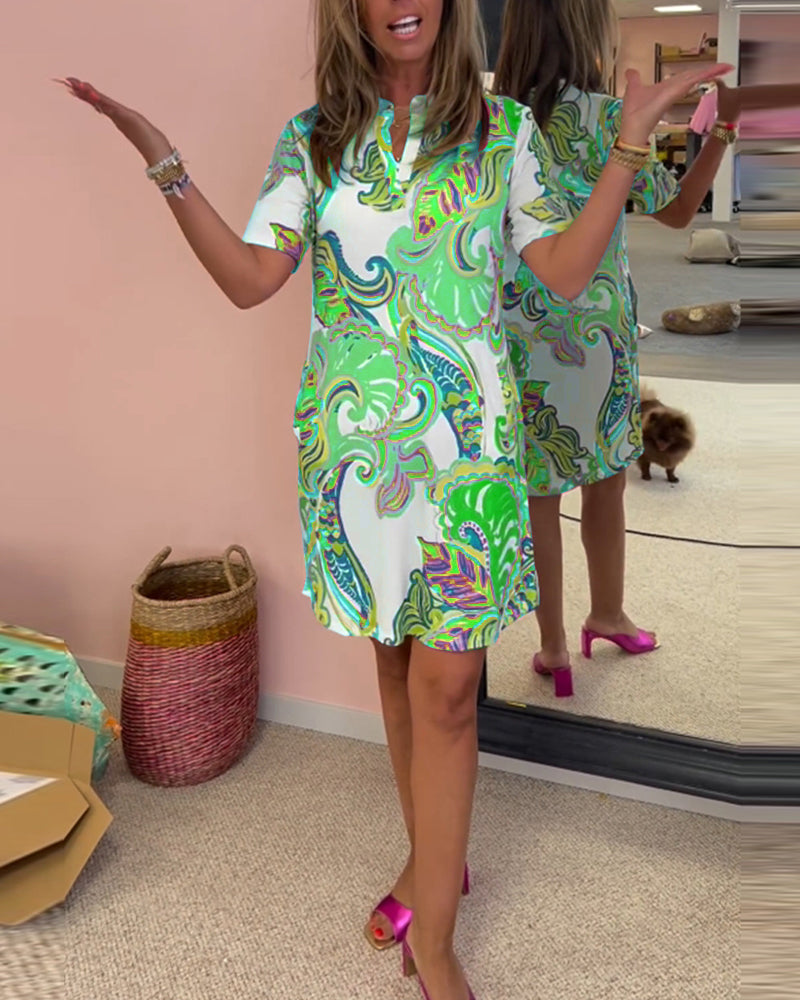 Lena Retro Shift Dress