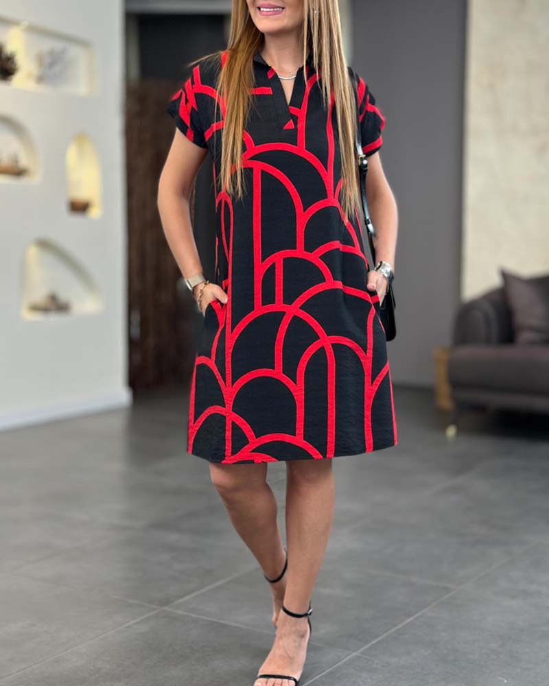 Women's Dress | Collared V-Neckline