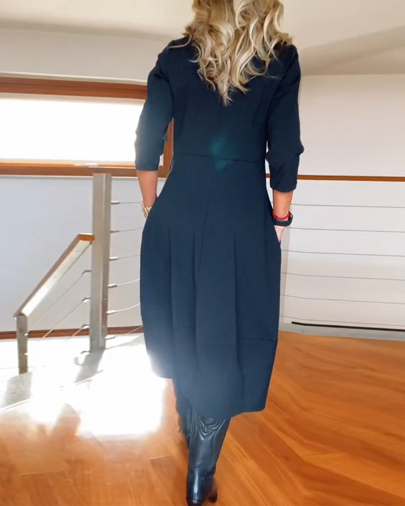 Women's Dress | Midi Round Neck