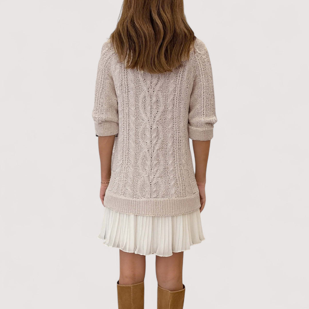Women's Dress | Pleated Hem Mini