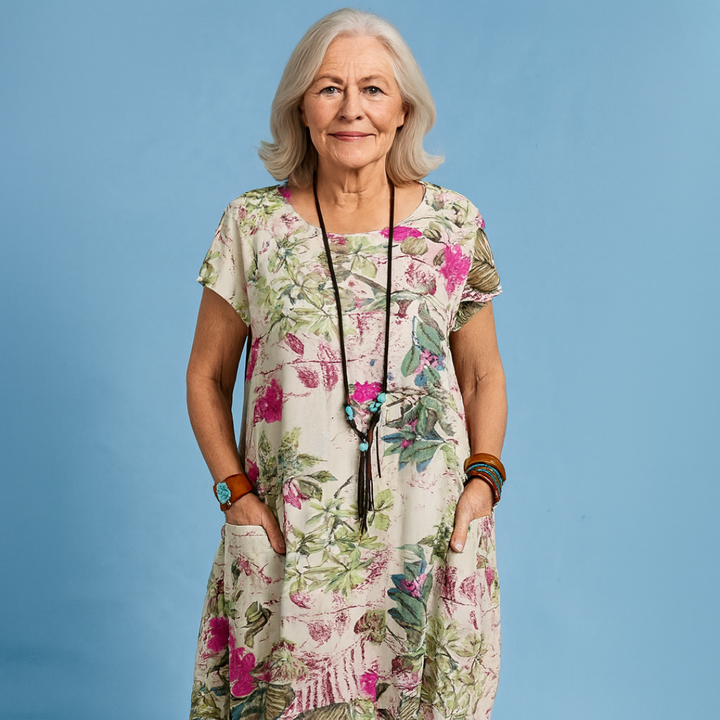 Women's Dress | Loose Silhouette Floral Print