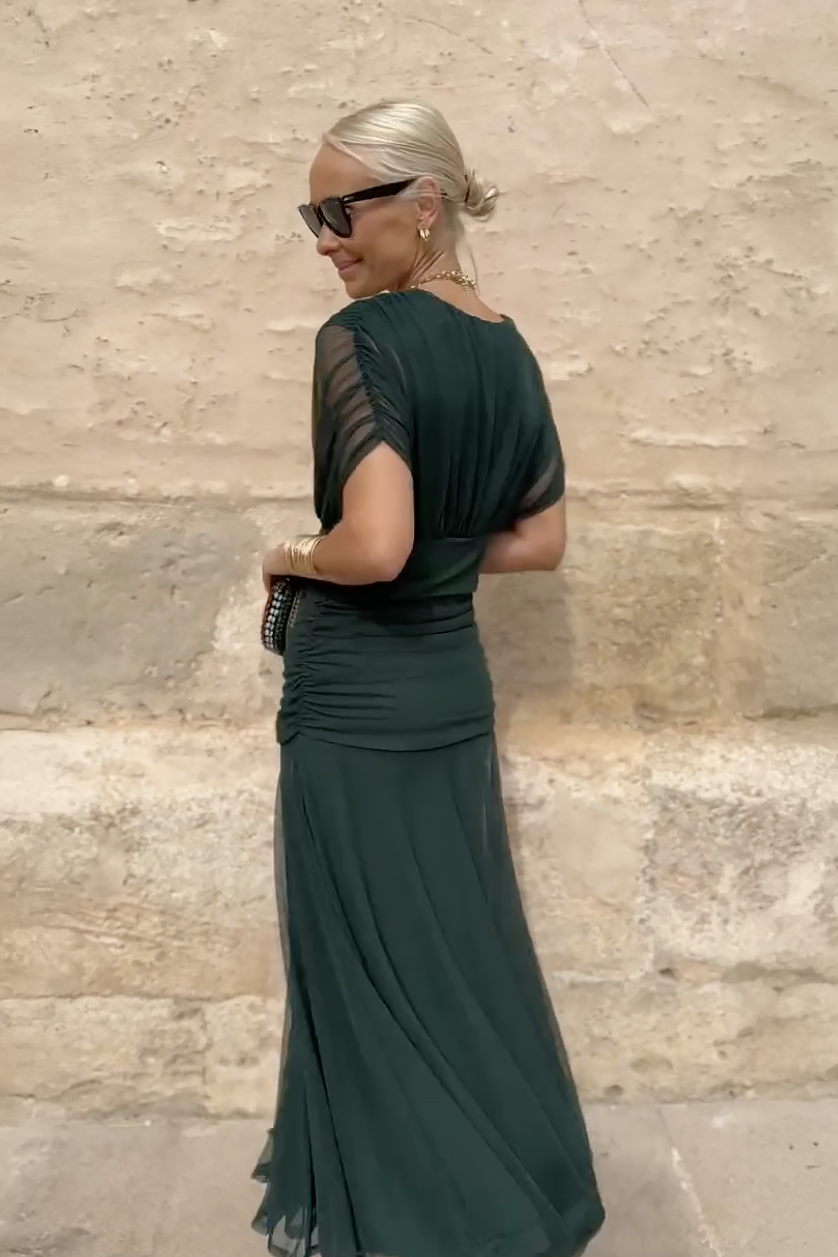 Women’s Dress | V-Neck Wrapped Bodice Design