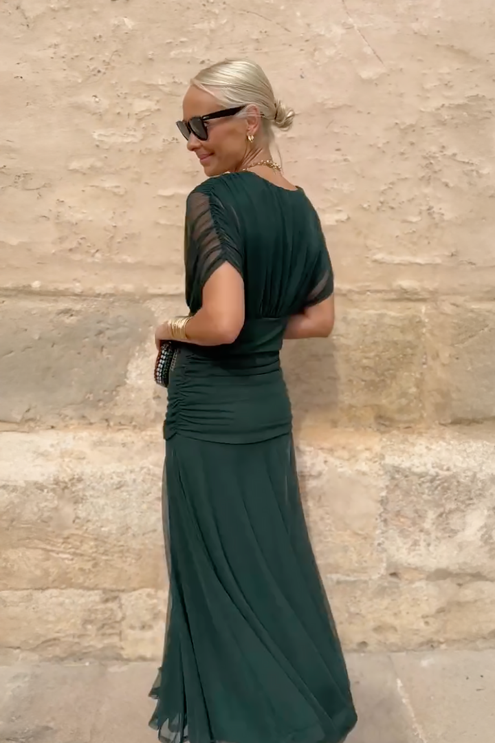 Women’s Dress | V-Neck Wrapped Bodice Design