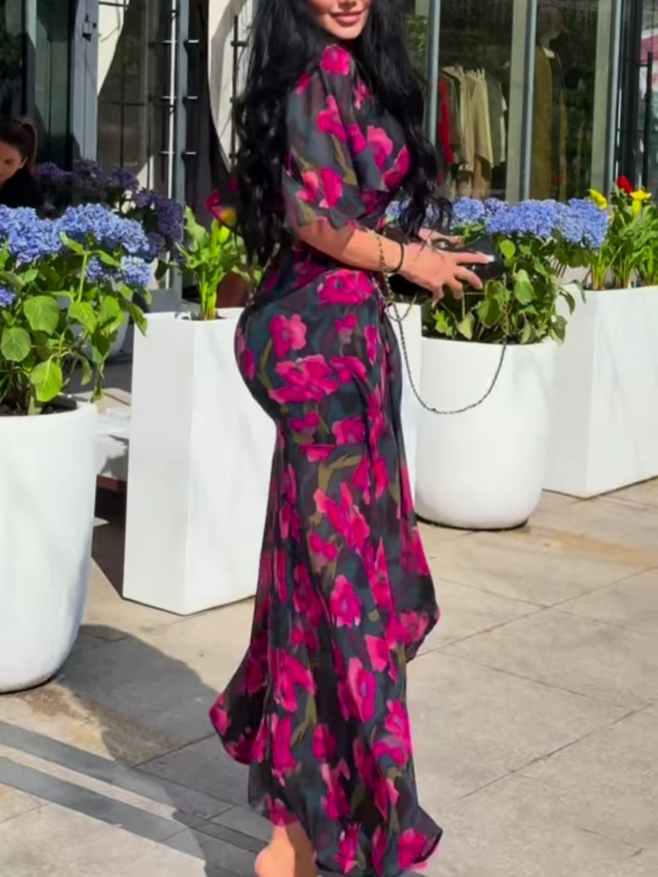 Women’s Dress | Retro Wrap-Style Silhouette