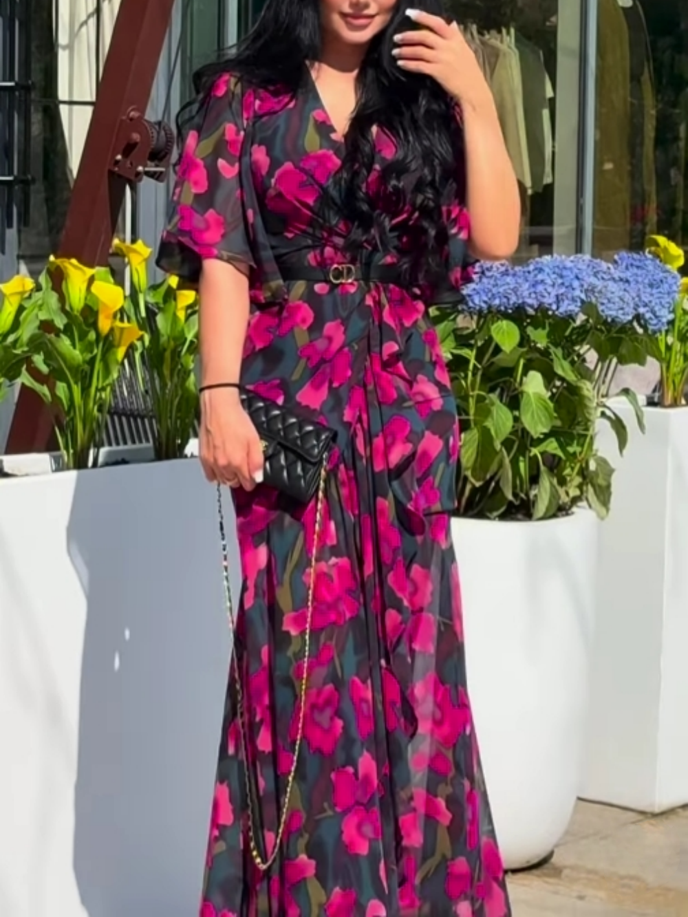 Women’s Dress | Retro Wrap-Style Silhouette