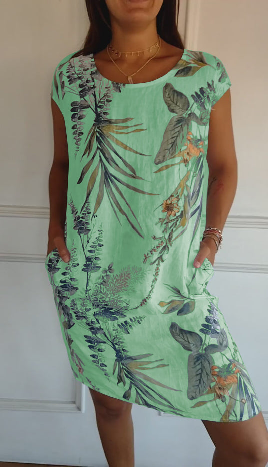 Women's Dress | All-Over Botanical Print