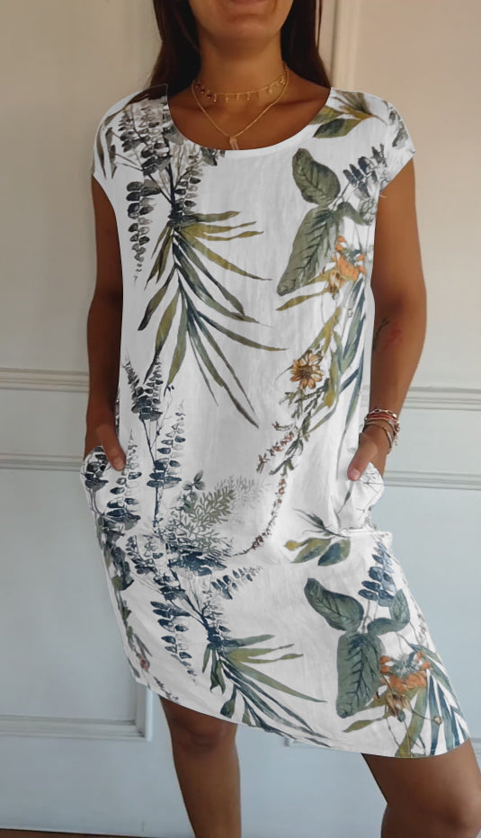 Women's Dress | All-Over Botanical Print
