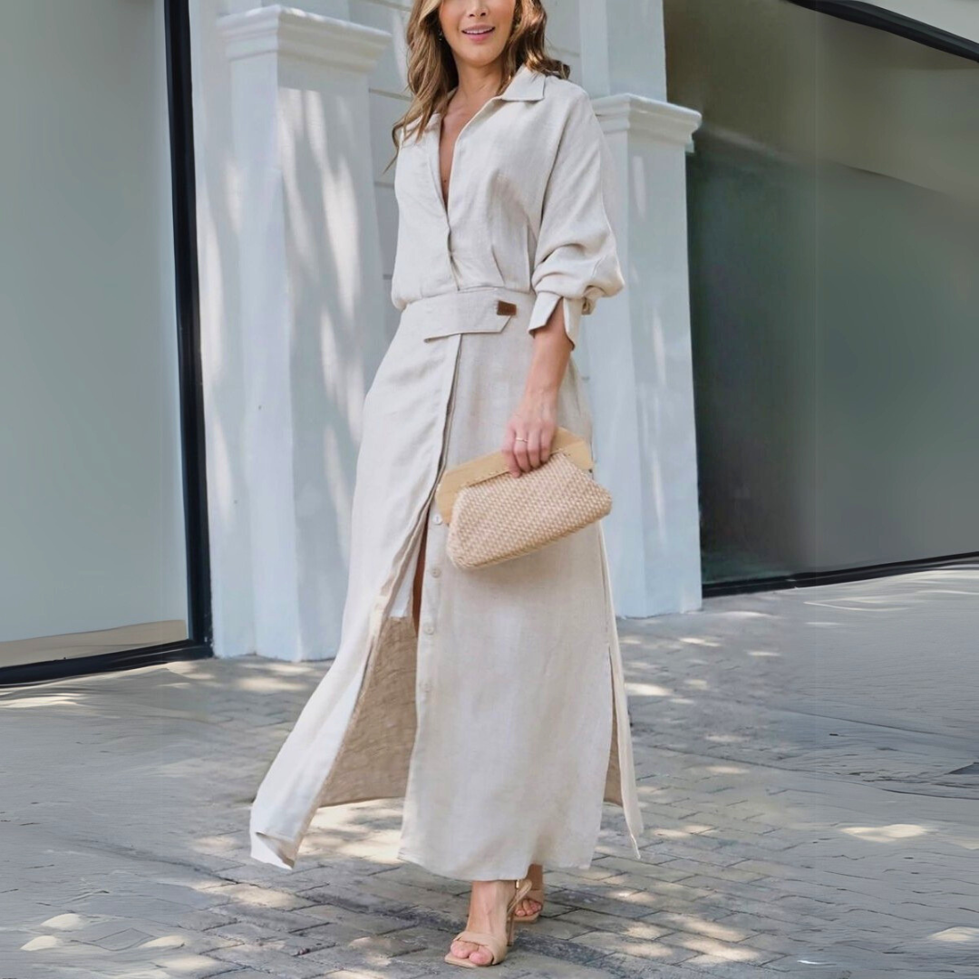 Women’s Dress | Visible Button-front Placket