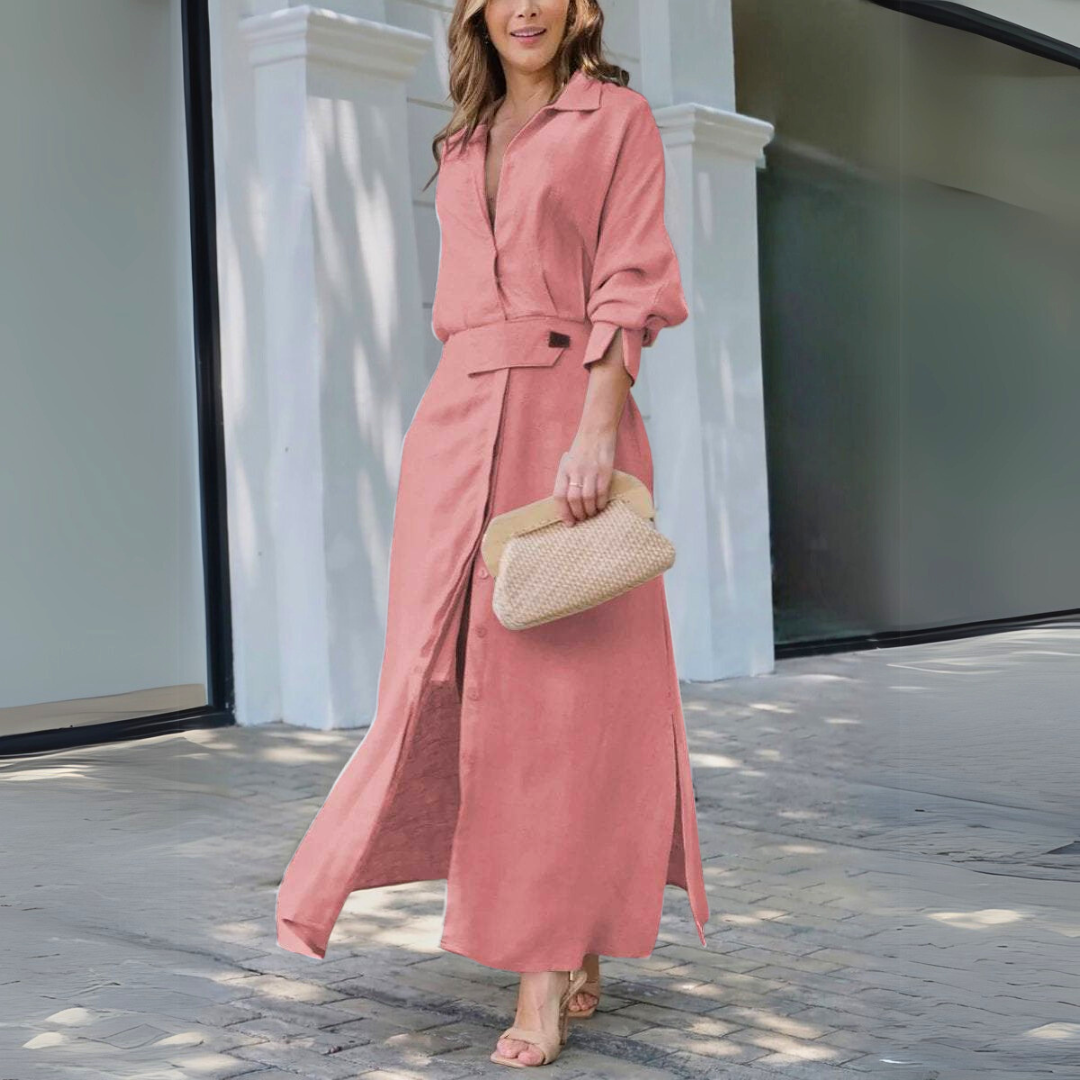 Women’s Dress | Visible Button-front Placket