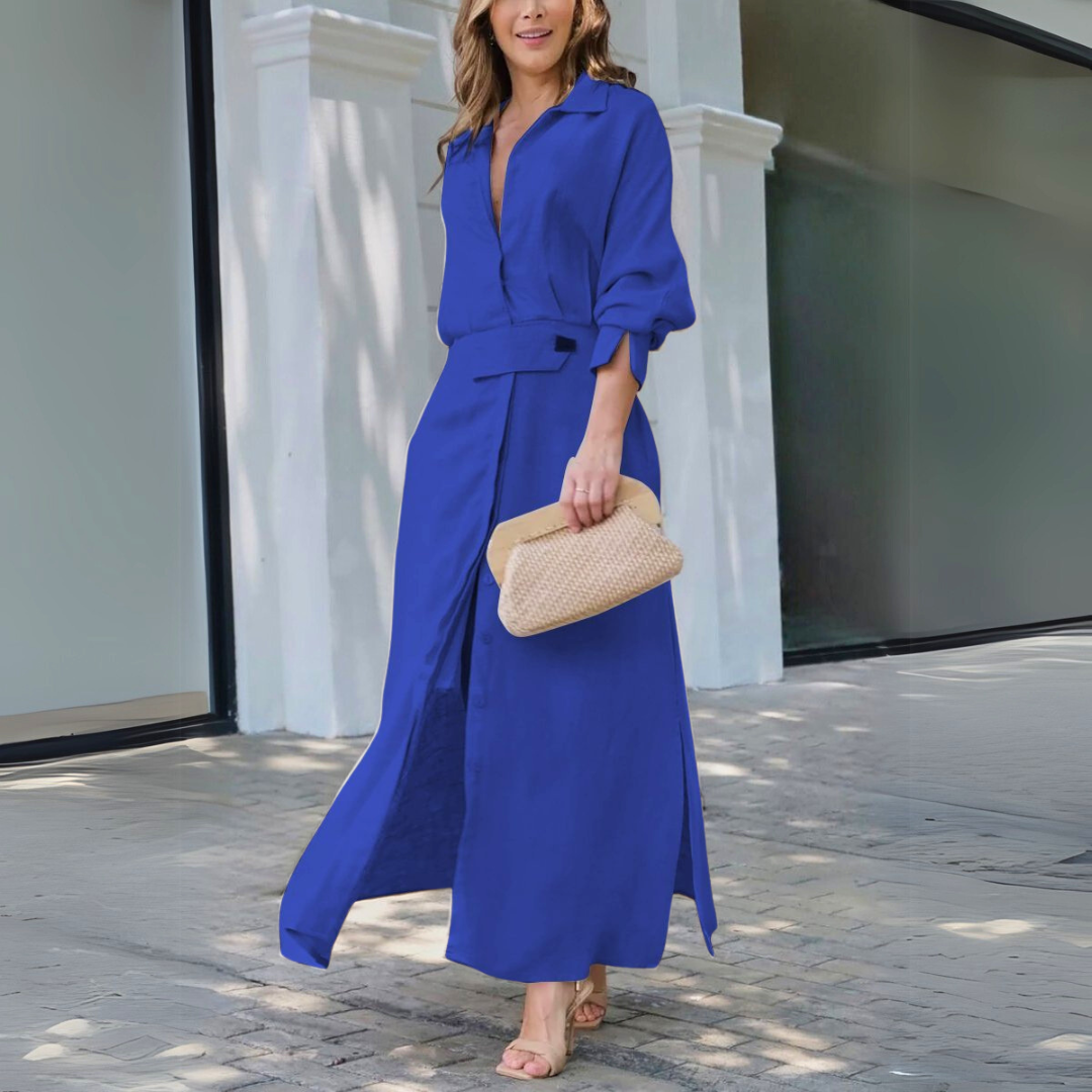 Women’s Dress | Visible Button-front Placket