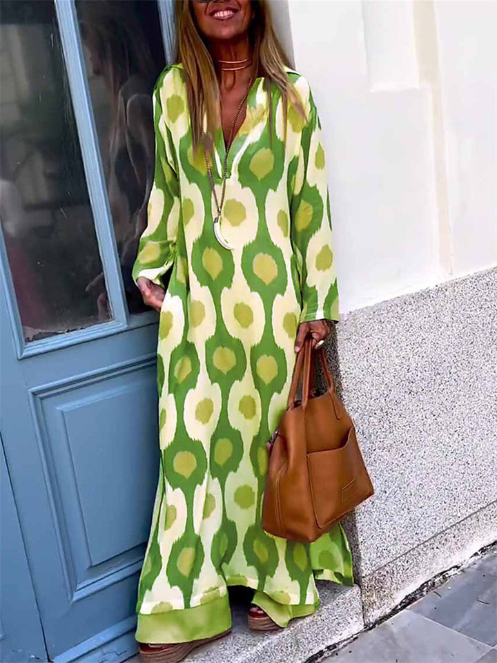 Edith V-Neck Maxi Dress
