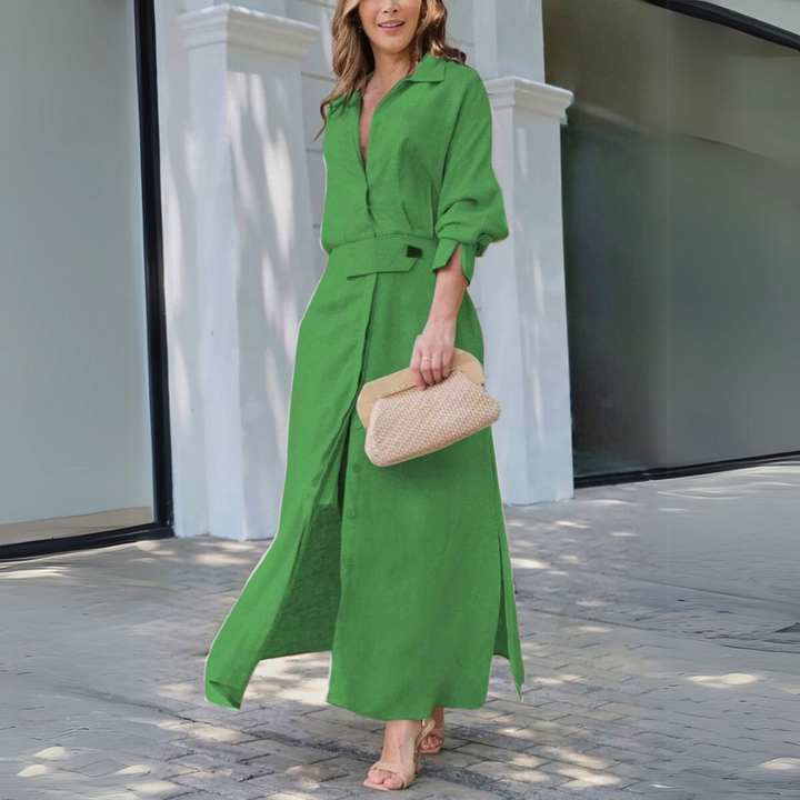Women’s Dress | Visible Button-front Placket