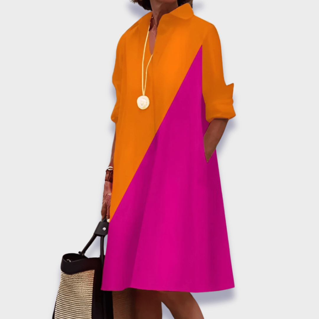 Women’s Shirt Dress | Classic Collar Detail