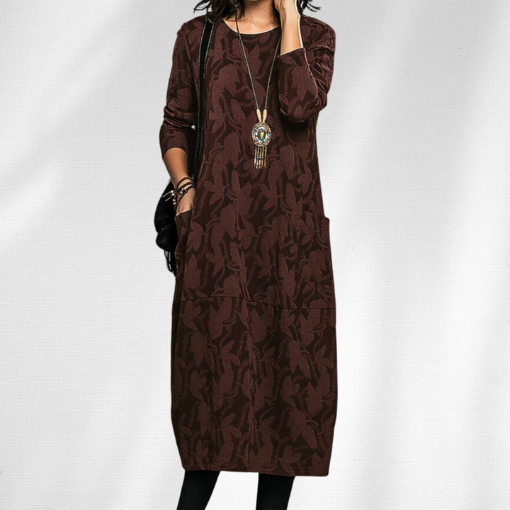 Women’s Winter Dress | Long Sleeve Printed