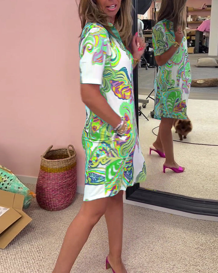 Lena Retro Shift Dress