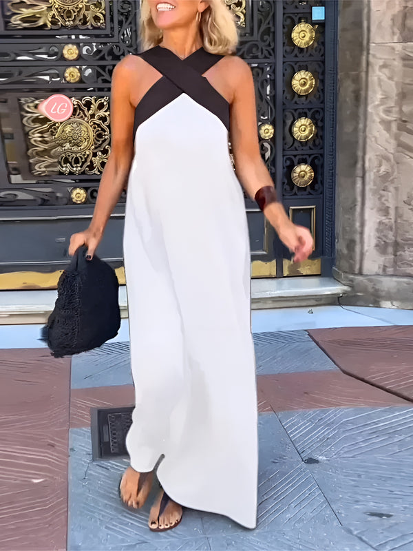 Esther - Halter Neck Maxi Dress