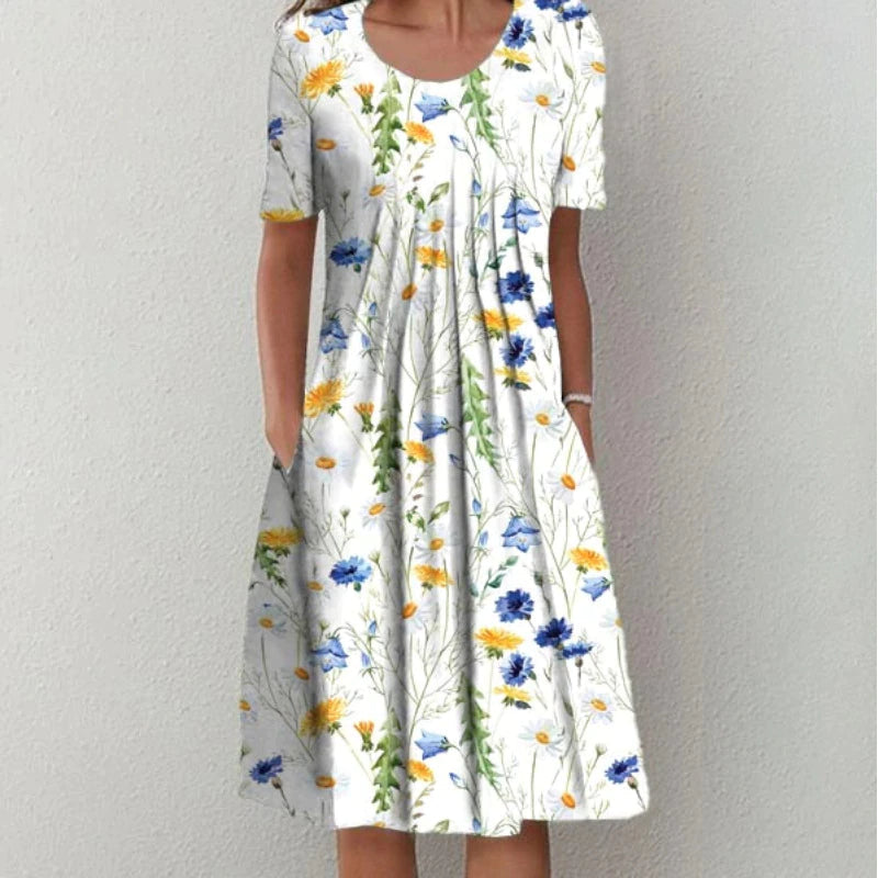 Women's Casual Dress | Midi Floral-style Print