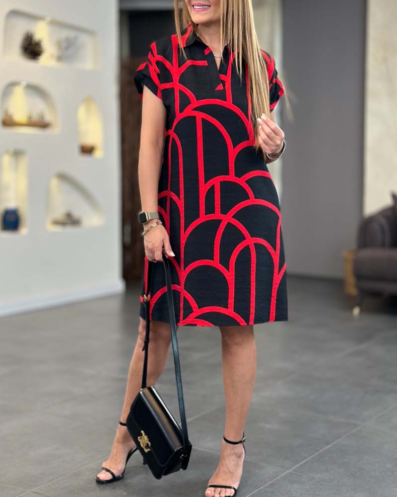 Women's Dress | Collared V-Neckline