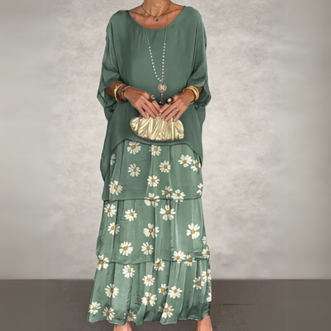 Women's Dress | Skirt Tiered Maxi-length