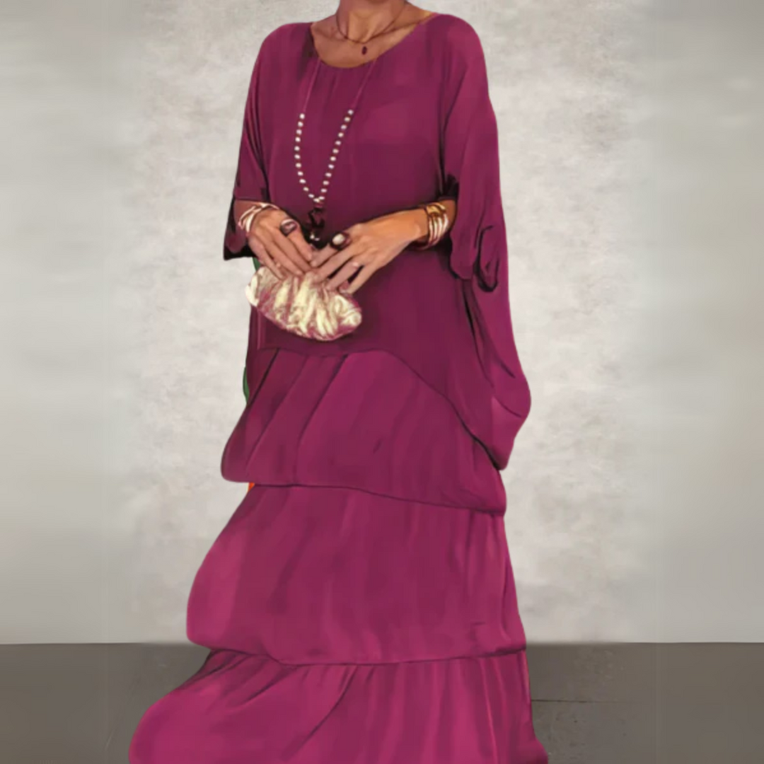 Women's Dress | Skirt Tiered Maxi-length