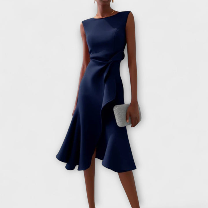 Women's Dress | Sleeveless Ruffle Hem