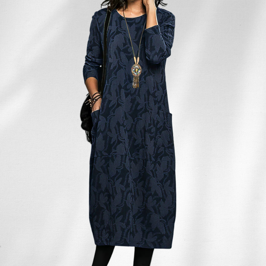 Women’s Winter Dress | Long Sleeve Printed