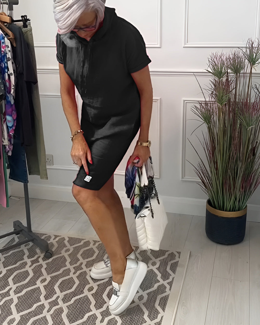 Women’s Dress | Short Sleeve Casual Knee Length