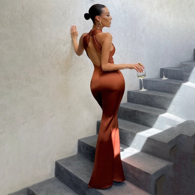 Women’s Dress | Fishtail Backless Maxi
