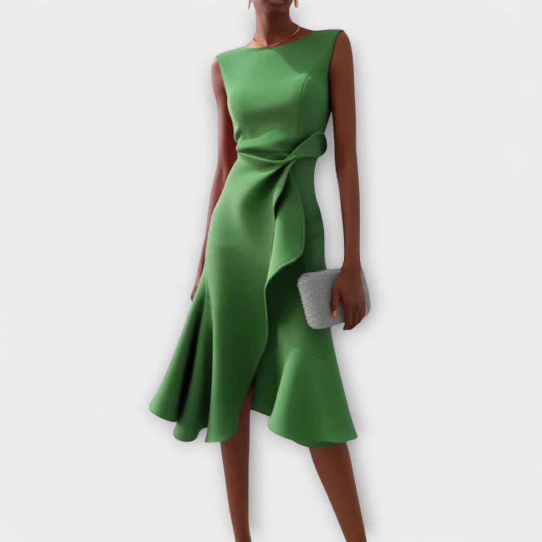 Women's Dress | Sleeveless Ruffle Hem