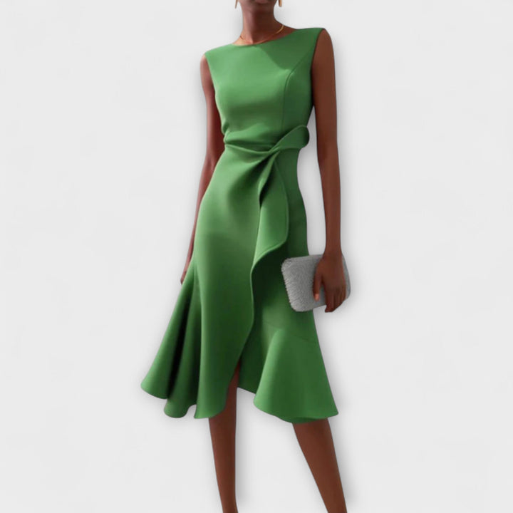 Women's Dress | Sleeveless Ruffle Hem