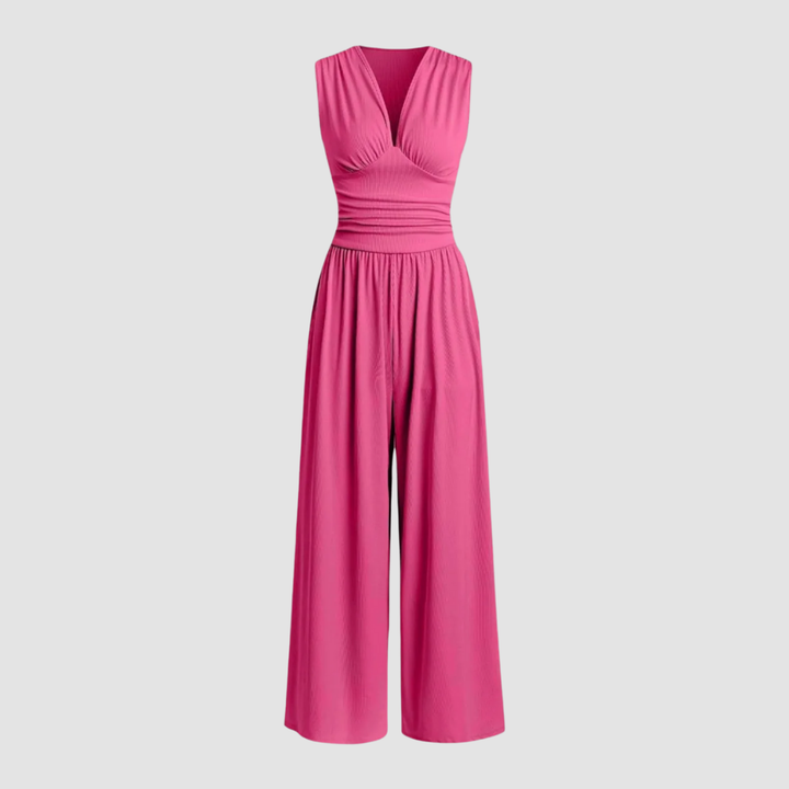Women's Jumpsuit | V Neck Wide Leg