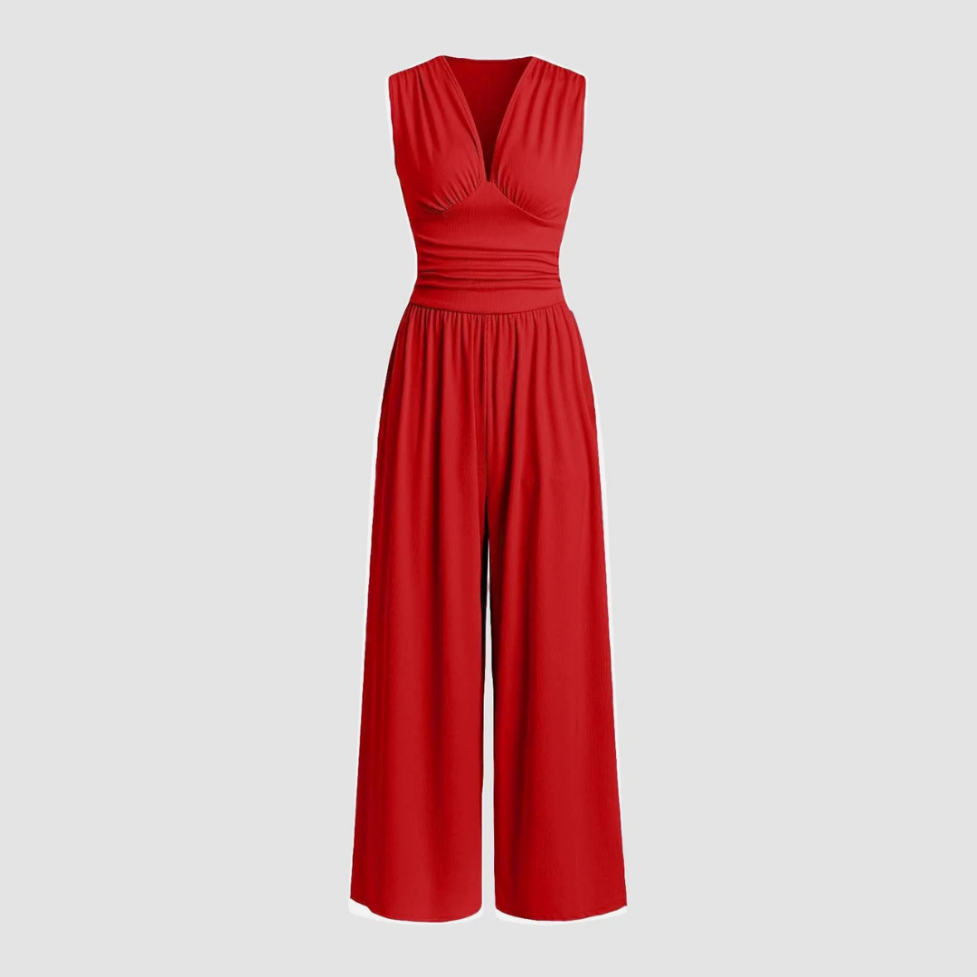 Women's Jumpsuit | V Neck Wide Leg