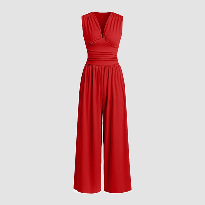 Women's Jumpsuit | V Neck Wide Leg