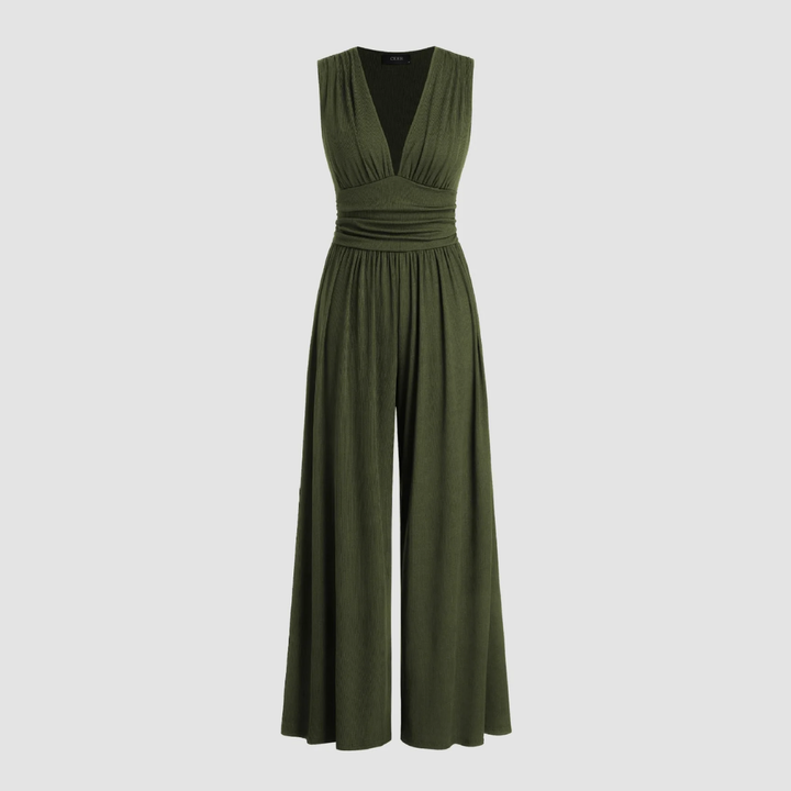 Women's Jumpsuit | V Neck Wide Leg
